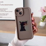 Sky Eye Ladder telefoni&uuml;mbris iPhone 15 jaoks Samsung A24 Huawei Honor 90 Xiaomi Redmi 12c Infinix Realme Angel Eye pehme kate NY5 armas dobermanni pin&scaron;er for iPhone 6 must