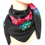 Naised Etniline kandiline sall Peasallid Hijab Sall Lillemustriga Taskur&auml;tt Pear&auml;tik Moslem Retro punane