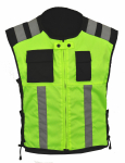 Mootorratta Hi Vis Vest Turvajope Hi viz Visibility Vest helkurbib M roheline