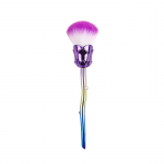 Roosi k&uuml;&uuml;nte tolmuhari manik&uuml;&uuml;ri jaoks Lillede k&uuml;&uuml;nekunsti pintsel K&uuml;&uuml;nte tarvikud T&ouml;&ouml;riistad Populaarsed &uuml;mmargused v&auml;ikesed geellaki puhastusharjad roosa kuldne v&auml;rv