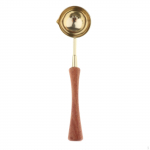 Lusikas messingist/terasest puidust k&auml;epide &uuml;mbrike sulgemiseks templid Kutsekaardid Style 2