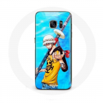 &Uuml;mbris Samsung Galaxy S6 One Piece Manga Trafalgar Law m&otilde;&otilde;ga jaoks