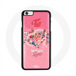 Coque pour Iphone 8 TWICE Logo Rouge Affiche What Is Love