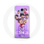 &Uuml;mbris Samsung Galaxy A6 2018 BTS TinyTAN animatsiooniplakatile RM Jin Suga J-Hope Jimin Jungkook ja V