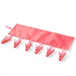 Vannitoa nagi riiden&otilde;el reisimiseks kaasaskantav kokkupandav riidenagis k&auml;ter&auml;tikuivati ​​6 klambrit must