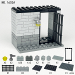 1603A vangla standardne v&auml;ike tuba Laste ehitusklotsid M&auml;nguasi Prisoner Doll