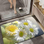 3D p&otilde;randamatt Little Daisy Tugev imav kiiresti kuivavad jalamatid Vannitoa libisemiskindlad pehmed jalamatid Vannitoa vaip 40*60CM