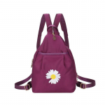 Naiste &uuml;hev&auml;rviline lukuga seljakott vargusvastane &uuml;he &otilde;larihmaga kott mitmek&uuml;lg messenger-kott karikakarde tikandiga puhkuse seljakott 21*10*29cm sinine