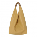 Naiste vintage suure mahutavusega kott Pehmest nahast k&auml;ekott Naistele Mullav&auml;rvi &auml;mbrikott &Uuml;he &otilde;lakott 50*30*10cm kollane