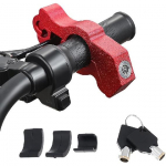 Motorcycle Handlebar Lock Grip/Throttle/Brake/Anti Theft with 2 Keys to Secure Your Motorcycle Bike ATV Moped Scooter in Under 5 Seconds (Blue, Matte must