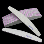 10PCS/SET Professional Nail File 100/180 Half Moon Sandpaper Nail Sanding Blocks Grinding Polishing Manicure Care Tools 10pcs