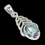 Looduslik Mystic Topaz V&auml;&auml;riskivi 925 Sterling H&otilde;be Kingitus Ripats 1.25 K9j62