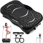 Kogu keha harjutus, vibratsiooniplatvorm, 3 taset, LCD-ekraan, kaugjuhtimispult, Bluetooth, USB, muusika, nutikell, fitnessi vibratsiooniseade