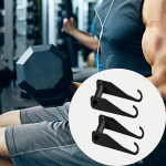 Hantlite Konksud K&auml;epidemed Treeningvarustus Lisad Tarvikud Kettlebelli K&auml;epide Fitnessi jaoks Straight Arm black