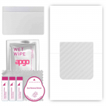 apgo Protective Skin Sticker for the back compatible with Motorola Razr+ Plus 2023, Wrap Film, Foil, Vinyl - Pattern Transparent Carbon