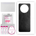 apgo Protective Skin Sticker for the back compatible with Huawei Mate X5, Wrap Film, Foil, Vinyl - Pattern Black Leather