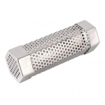 Pelletitoru roostevabast terasest BBQ suitsutoru tuulutusavadega Kuumakindel, kergesti puhastatav korduvkasutatav suitsugrillitoru matkatarvikud 6inch