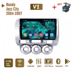 2Din Androidi autoraadio Honda Jazz City 2004-2007 jaoks Multimeedia Carplay Automaatne WIFI-peaseade Stereonavigatsioon 2+32GB 1+16GB