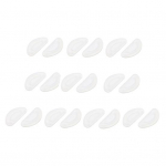 Ninapadjad D-kujulised pehmest silikoonist libisemisvastased kerged h&uuml;poallergeensed kleepuvad prillid ninapadjad valge