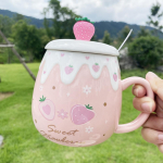 Joogin&otilde;ud Hommikus&ouml;&ouml;gikruus 500 ml Piima-kaerahelbetass Suure mahutavusega keraamiline kohvikruus t&uuml;drukutele A