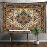 Retro Mandala seinavaip Seinaripp Boheemlaslikus stiilis Ps&uuml;hhedeelne n&otilde;idus Tapiz Hipi Magamistoa vaip Kodukaunistus 400x220cm