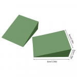 Vahtplastist kaldus laud s&auml;&auml;re venitamiseks Kerge ja kaasaskantav libisemisvastane konts, k&otilde;rgendatud k&uuml;kikiil joogaploki kiil 9x6x3cm