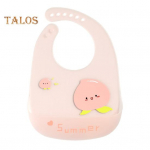 Beebi s&uuml;ljelapp, k&otilde;rge temperatuurikindlus, rebenemiskindel multifilmipildid, reguleeritav pand, deformatsioonivastane veekindel silikoonist 3D tarretis &uuml;li&otilde;huke roosa punane v&auml;rv