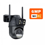 2025 Uus EL 12MP WiFi Kaamera Icsee V&auml;listingimustes 6MP Kolme Objektiiviga Kahekuvariline 8X Suumiga CCTV Videokaamera Automaatse J&auml;lgimisega Turvav&otilde;imekusega J&auml;relevalve 3K 6MP Camera