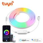 USB-LED-riba neoonvalgustid koos Tuya Smart Life WiFi-rakendusega Juhtimine RGB neoonsiltide lint &otilde;ues aiakaunistus Alexa Google Home 1M