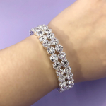 Pruudi mitmek&uuml;lgne teemant t&auml;isteemantne elastne k&auml;ev&otilde;ru kaherealine avatud k&auml;ev&otilde;ru h&otilde;be