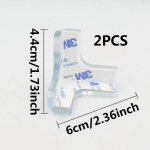 2 TK/KOMPLEKT Suur Suurus Kapoti Nurga Kaitsekate V&auml;ltida Pea P&otilde;rutust Pehmest Silikoonmaterjalist 2PCS puhas