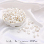 Loominguliste ehete valmistamine Imitatsioonip&auml;rlitest p&auml;rlihelmed DIY populaarsed ehtetarvikud 10/20 tk/pakk Kvaliteetsed lahtised helmed k&auml;ev&otilde;ru ABS kaelakee jaoks 1