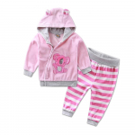 Vasts&uuml;ndinud poisi t&uuml;drukute imikuriided, veluur, talve kevad pikkade varrukatega p&uuml;kste komplekt, m&uuml;tsi lukuga lasteriided 62 roosa