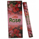 Tridev Rose Agarbatti/Viirukipulgad | Hexa seeria | L&otilde;hn | P&uuml;hendunud | 6 Pkt * 20Gm Pooja/jumalateenistuse eest