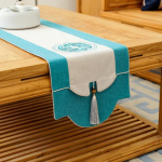 Hiina tutt lauajooksja kohv tee laudlina telerikapp kattav riidest kinga voodi lipp Moodsad lihtsad lauad j&otilde;ulude katmiseks 33*160cm 1pcs blue