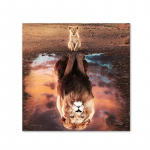 Kaasaegne loomade inspiratsioon L&otilde;vi l&otilde;uendi maalimise mentaliteet on k&otilde;ik plakatid ja tr&uuml;kised Seinakunstipildid elutoa sisekujunduseks 20x20cm No Framed