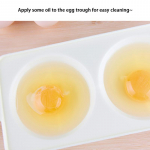 1 tk Mikrolaineahjus munad Poacher Topelttassiga munaboiler Toidukvaliteediga k&ouml;&ouml;gilauan&otilde;ud Auru-munakauss, munakeetja Toiduvalmistamise t&ouml;&ouml;riistad