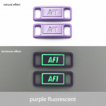 NR.8 2tk Fluorestseeruvad kingapandlaga kingapaelad tossudele Helendavad helendavad AF1 kingad Aksessuaarid Dekoratsioon Kingapael must