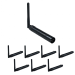 DMX 8TK Must Metall DMX512 juhtmevaba Dfi DJ 2.4G 7 vastuv&otilde;tjat ja 1 saatjat Valgustuse juhtimine jaoks UK