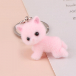 Multifilm 3D flokeeriv lamav kass V&otilde;tmehoidja Armas lamav kassipoeg Loomade v&otilde;tmehoidja ripats isetehtud seljakott Amuletid autokoti kaunistus m&auml;nguasjad kingitused as the picture