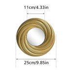 1 tk/3 tk Nordic kodu riputatavate peeglite komplektid &uuml;mmargused kandilised seinapeeglikomplektid kuldsed riputatavad peeglikomplektid vintage
