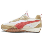 Puma Blacktop Rider Preppy - Khaki Active Red Unisex tossud Tan White 395875-01 42