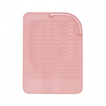 Lokkitang kuumakindel matt libisemisvastane silikoonist ristk&uuml;lik kaasaskantav lameraud juuste sirgendaja juuste kujundamine kuumad t&ouml;&ouml;riistad reisisoojuspadja kaitsja roheline