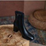 mood S&uuml;gis ja talv 2024 Uued mitmek&uuml;lgsed alasti saapad Naiste paksu kontsaga k&uuml;lgt&otilde;mblukk K&otilde;rge kontsaga Lihtsad vabaaja ruudukujulised l&uuml;hikesed naiste saapad 38