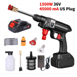 Juhtmeta k&otilde;rgsurve elektriline autopesuri relv, multifunktsionaalne otsik Protable Cleaner vaht autopesula aiapihusti UK Plug-1set