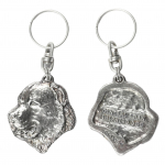 Central Asia Shepherd Dog, Central Asian Shepherd Dog - Silver-plated dog pendant, handbag decoration, backpack pendant by Art-Dog brand