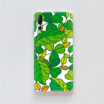 Green Leaves TPU &uuml;mbris iPhone XR 7 8 14 15 11 12 13 X XS Pro Max Xiaomi Redmi 13C Note 9 Samsung A22 S23 S24 Ultra Plus VIVO jaoks Samsung S20 Ultra tuhmkollane