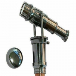 Antiikne roosuhkur Vanaaegne messingist teleskoop Spioonpliiats Puidust vars Jalutuskepp Kingitus