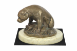 American Staffordshire Terrier, Amstaff I - dog figurine, dog silhouette figurine, trophy for Art-Dog dog show exhibition