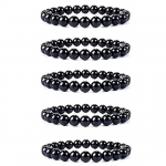 5-osaline &uuml;mmarguste helmestega k&auml;ev&otilde;ru komplekt, reguleeritav 6 mm, naturaalne helmestega veniv elastne ehtek&auml;ev&otilde;ru naistele, meestele, t&uuml;drukutele, poistele, unisex